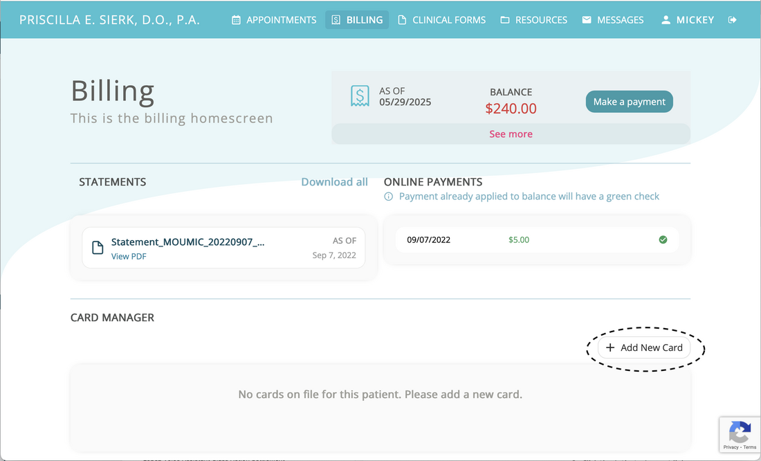 Add New Card in Card Manager